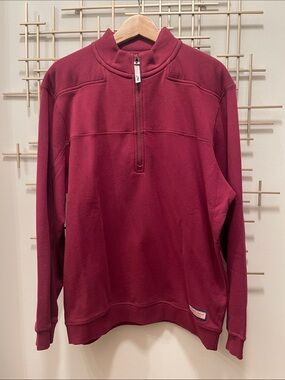 Vineyard Vines Men's Half-Zip Sweater - Burgundy
